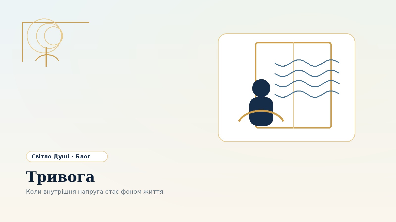 Тривога: коли внутрішня напруга стає фоном життя